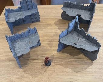 Scrapz Camp - Ork Style Terrain - 4x Ruins