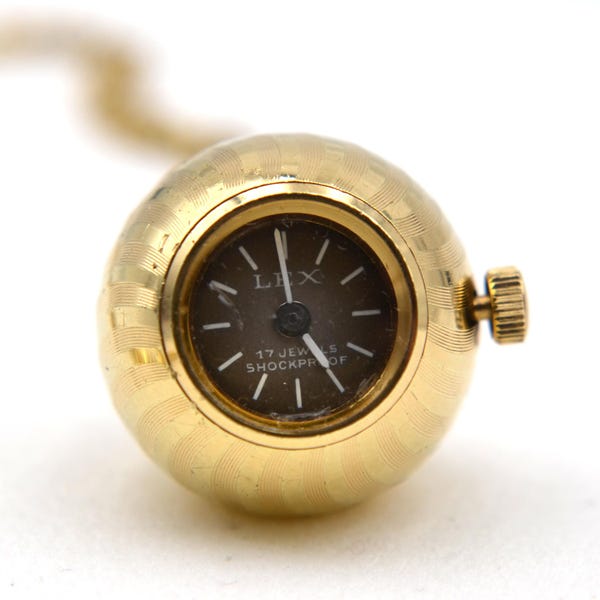 LEX 17 Jewels - women's pendant watch goldtone - hand-wound - movement works