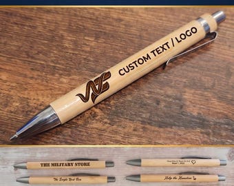Personalized Engraved Bamboo Pens: Unique Wedding Favors & Promotional Gifts