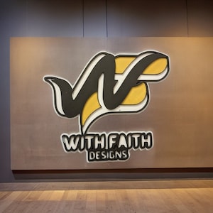 Modern Custom NA Faith Logos| Unique 3D Designs |Elegant Media Branding |Perfect Gift for Logo Enthusiasts