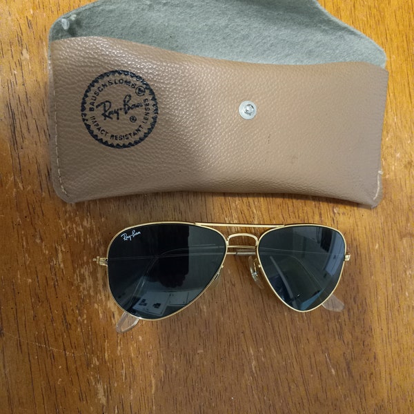 Vintage Real B&L Ray Ban Aviator Sunglasses MADE IN USA