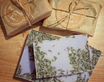 Lavender soap, soap, lavender scent, lavender flowers, shea butter, shea butter soap, small gift