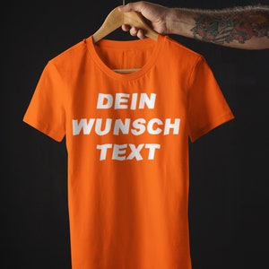 T-Shirt Druck Tshirt bedrucken T Shirt mit Druck Wunschdruck Wunschtext bis 5XL standardmäßig 1-seitig / beidseitig auf Anfrage Bild 8