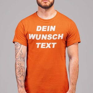 T-Shirt Druck Tshirt bedrucken T Shirt mit Druck Wunschdruck Wunschtext bis 5XL standardmäßig 1-seitig / beidseitig auf Anfrage Bild 6