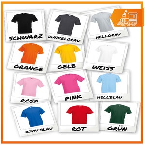 T-Shirt Druck Tshirt bedrucken T Shirt mit Druck Wunschdruck Wunschtext bis 5XL standardmäßig 1-seitig / beidseitig auf Anfrage Bild 2