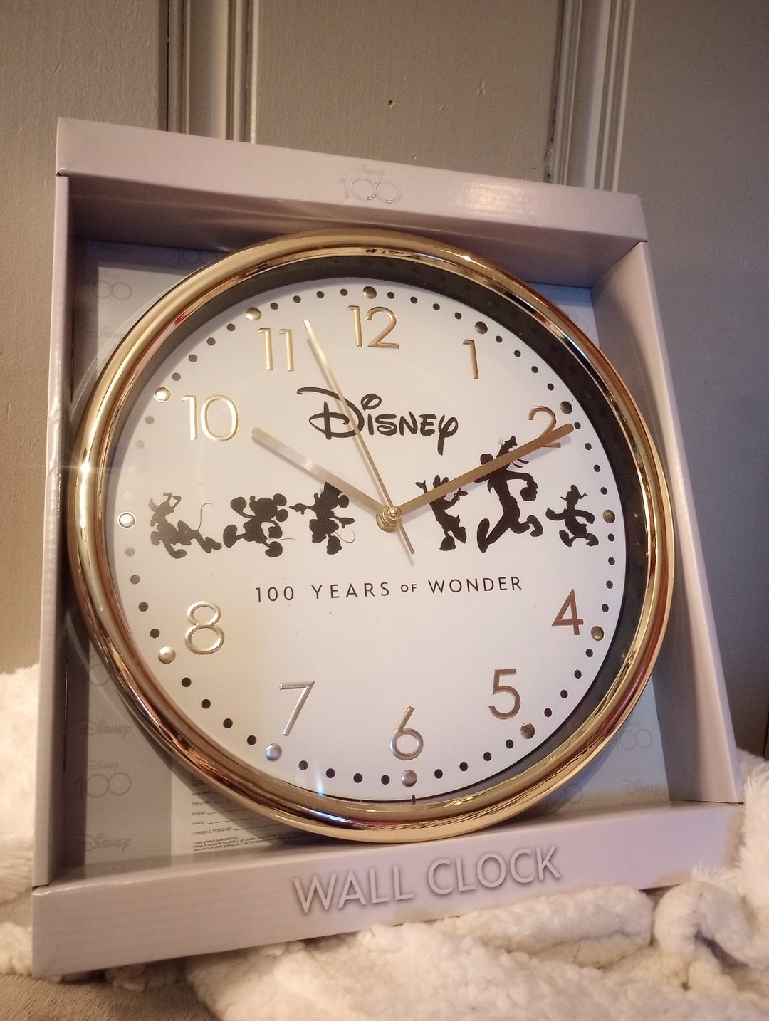 Disney Wall Clock 100 Year's Etsy