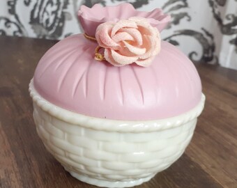 Avon Victorian Sewing Basket- Skin softener