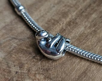 Silver Koala, Bracelet Charm,Cute Koala,Smiling Charm, Koala Charm, Silver Bracelet, Silver Koala, Cute Charm, Smiling Koala, Bracelet Charm