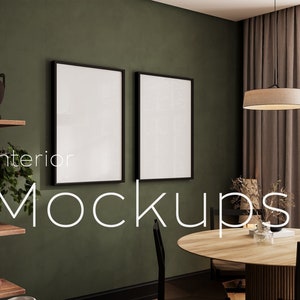 Frame mockup in home interior