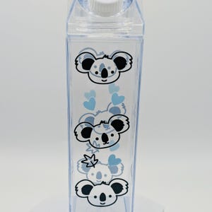 Cute Koala Milk Carton Water Bottle