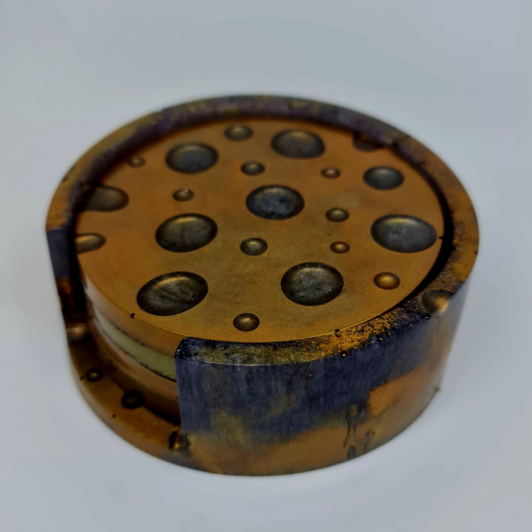 Resin Water Drop Coasters With Holder Etsy