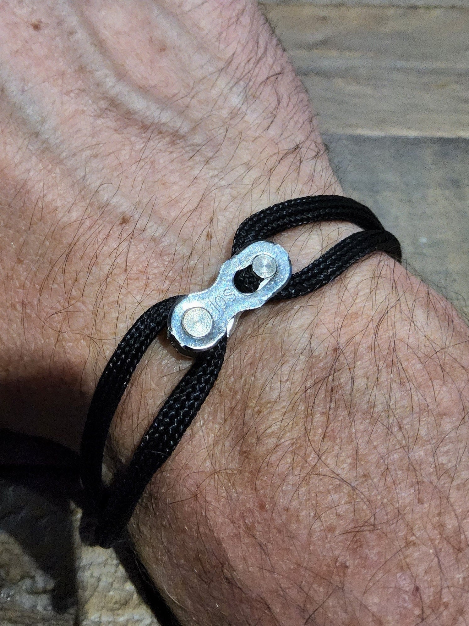 bike chain paracord bracelet