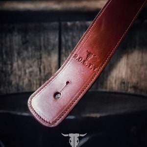 Leather Guitar straps, 100% leather. Handmade in the United Kingdom.