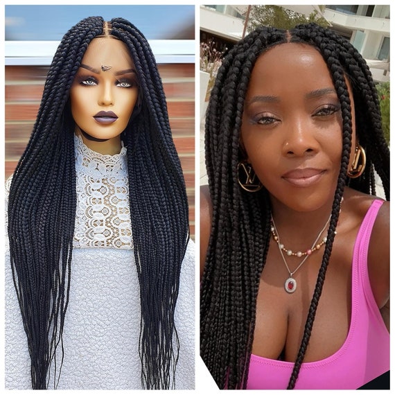 Ready to Ship Box Braided Wig Knotless Box Braids Full Lace  display picture 1