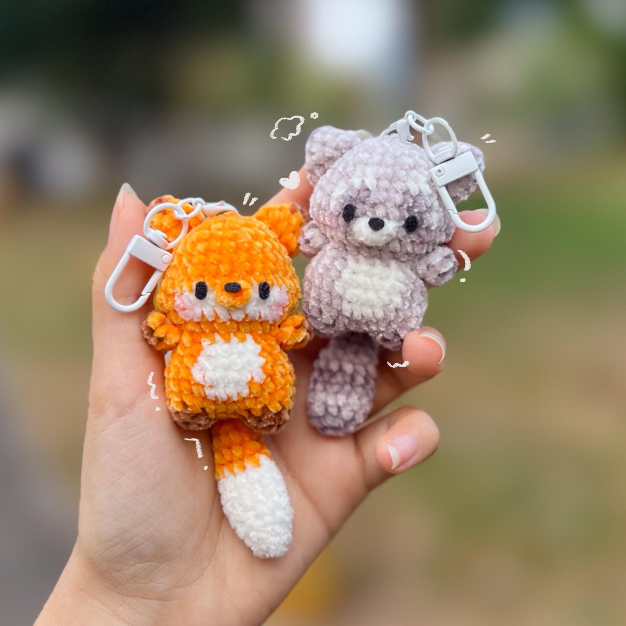 アライグマのキーホルダー - Etsy 日本