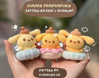 Summer Pom pom Crochet pattern with Float and Accessories