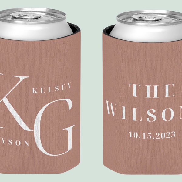 Wedding Koozies Slim and Regular Etsy