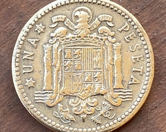 One peseta from Spain from 1953, Star 61