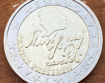 2 Euros Slovenia 2007, France Prešeren.