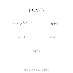 Personalized Matte Vellum A7 Cash Envelopes | Customizable Font + Labels/Categories | Cash Budgeting Wallet Size Cash Envelopes image 3