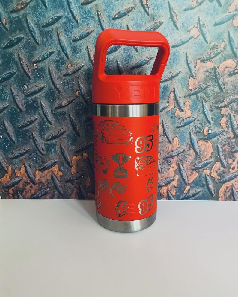 Engraved Disney Cars Yeti Tumbler, Lightning McQueen Cup bild 3