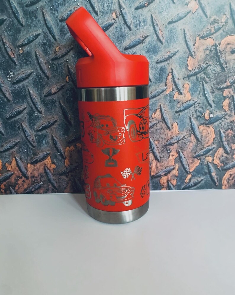Engraved Disney Cars Yeti Tumbler, Lightning McQueen Cup bild 4