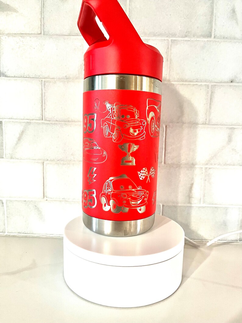 Engraved Disney Cars Yeti Tumbler, Lightning McQueen Cup bild 7