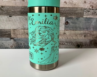 Frozen Engraved Tumbler, Elsa and Anna Disney Cup