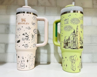 Engraved Stanley Disney Tumbler, 30oz Stainless Steel Quencher