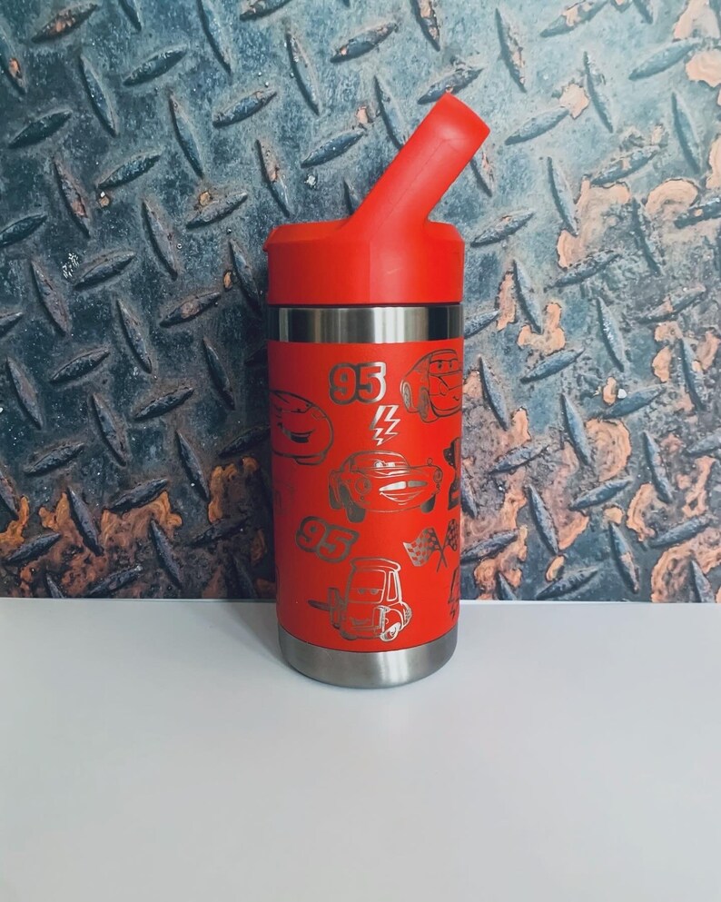 Engraved Disney Cars Yeti Tumbler, Lightning McQueen Cup bild 2