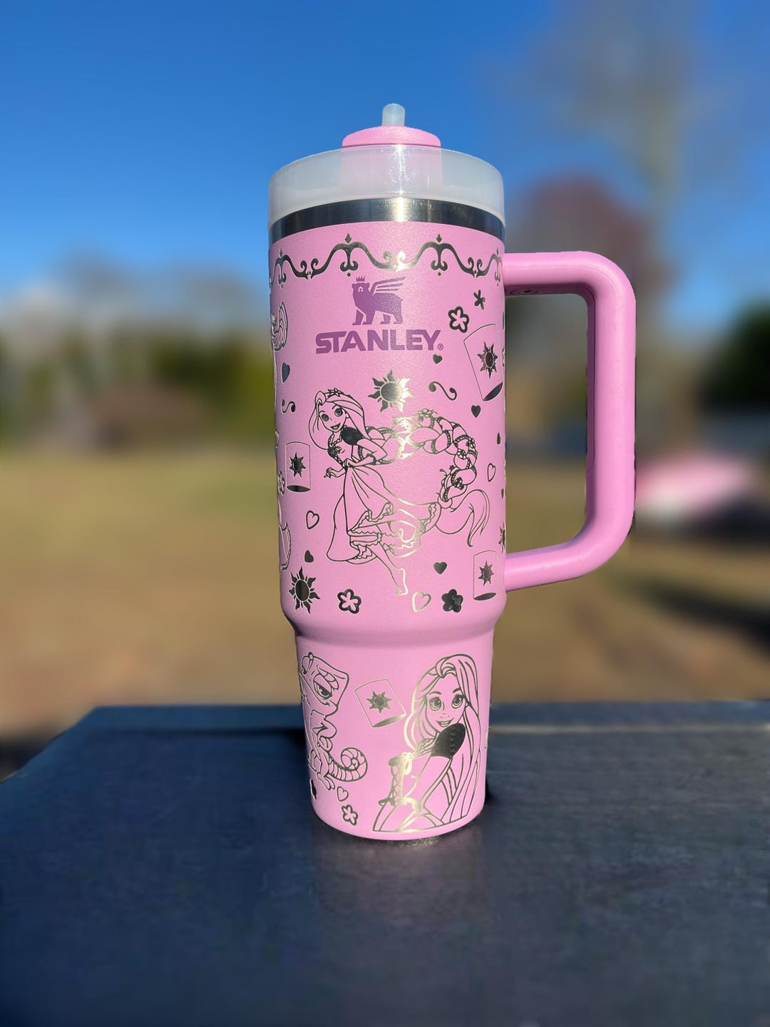 Rapunzel Inspired Disney Tumbler, Princess Full Wrap Engraved Tumbler ...