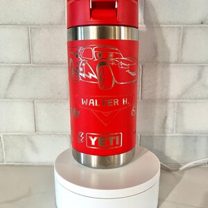 Engraved Disney Cars Yeti Tumbler, Lightning McQueen Cup bild 5