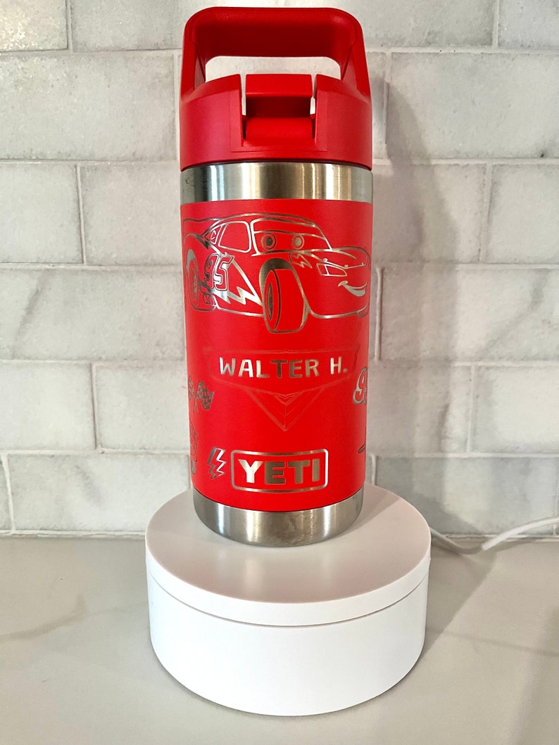 Engraved Disney Cars Yeti Tumbler, Lightning McQueen Cup bild 5