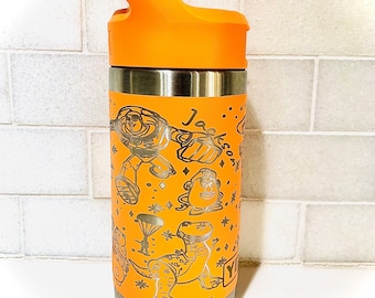 Toy Story 360 engraved tumbler, Toy Story Cup, Disney cup