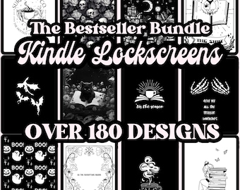 Kindle Lock Screens 180+ Ready made EPUB files Digital Download Customize your Kindle Wallpaper Full Screen lockscreen