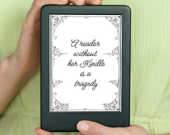 Kindle Lock Screen: Reader Quote, Borderless Design (EPUB File)