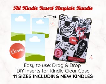 Kindle Insert Canva Template Bundle: DIY Printable Case Design