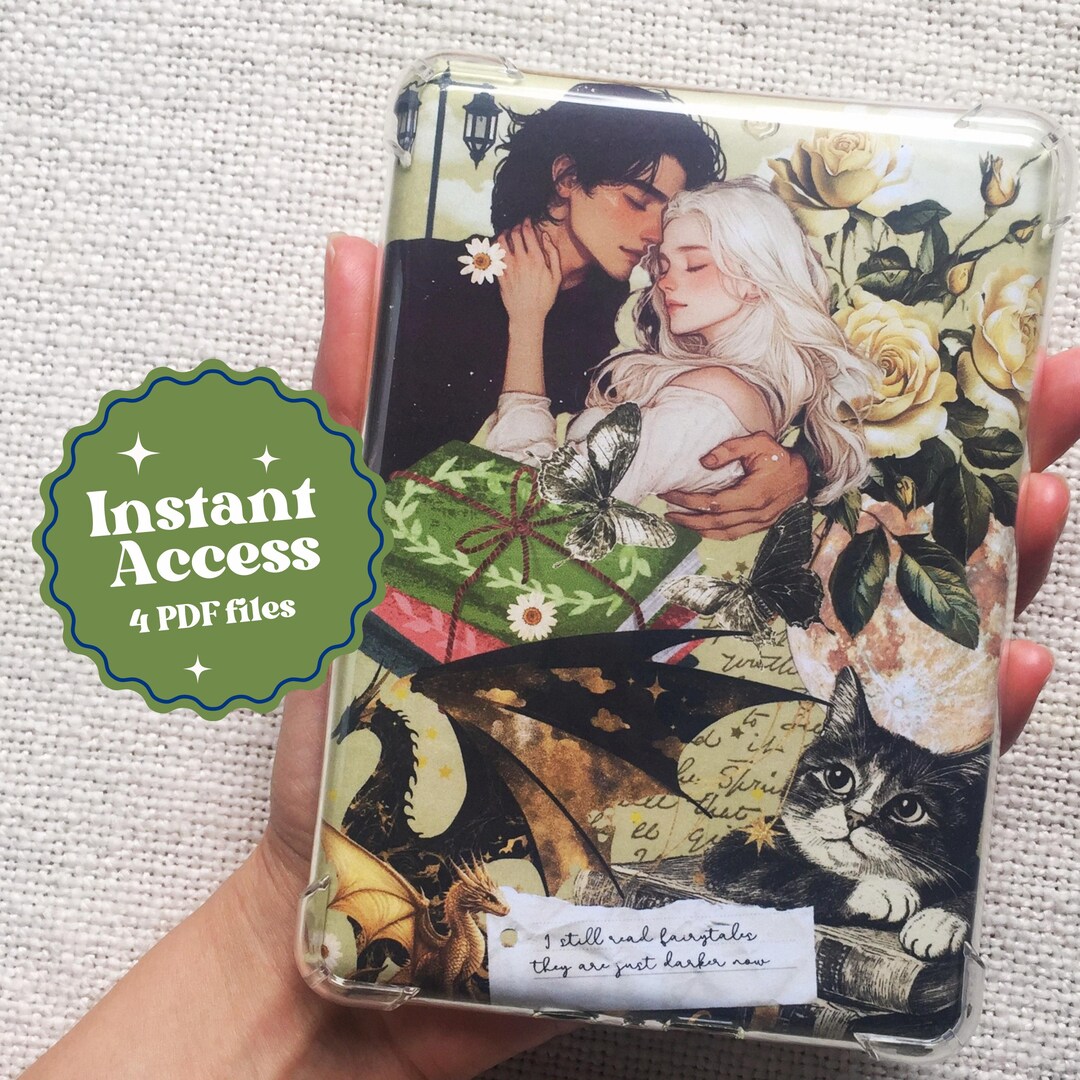 Romantasy Printable Insert for Kindle Clear Case, 10th Gen 2019 ...