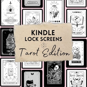 Kindle Lock Screens Tarot Edition Vollbild EPUB Dateien Digitaler Download Passen Sie Ihre Kindle Wallpaper Randlose Sperrbildschirme