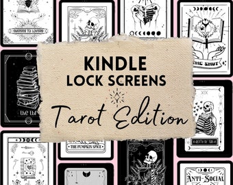 Kindle Lock Screens Tarot Edition Full Screen EPUB files Digital Download Customize your Kindle Wallpaper Borderless lockscreens