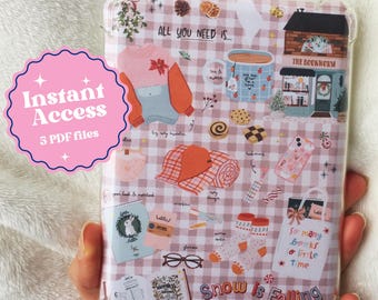 Winter Bookish Kindle Insert: Holiday Theme (PDF Pattern)