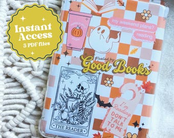 Fall Kindle Case Insert: Checkered Autumn Design (PDF Files)