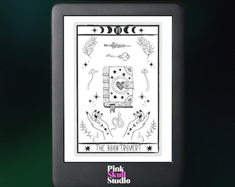 Schermate di blocco dei tarocchi per Kindle: design mistici per gli amanti dei libri (download digitale)