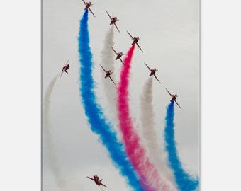 Red arrows canvas print
