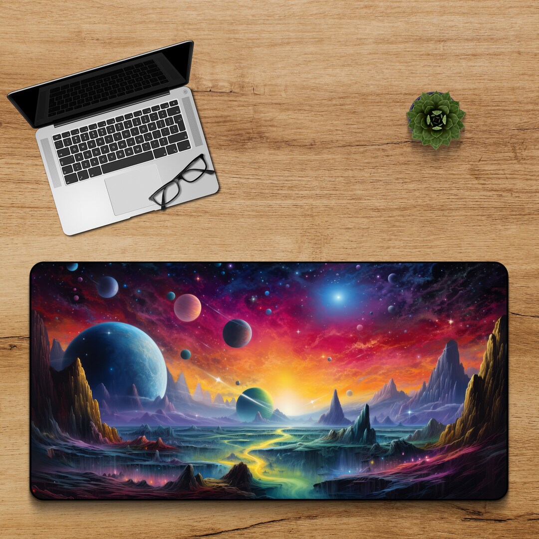 Dream Starfield Desk Mat Dive Into Cosmic Mysticism for an