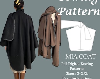 PDF Schnittmuster Mia // Größe XS-XXL // zum Sofort-Download mit druckbarer A4-Größe