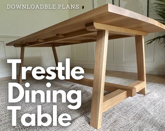 Trestle Dining Table Cut list And Plans