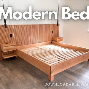 Modern Luxury Bed Build Plans ( King Size )