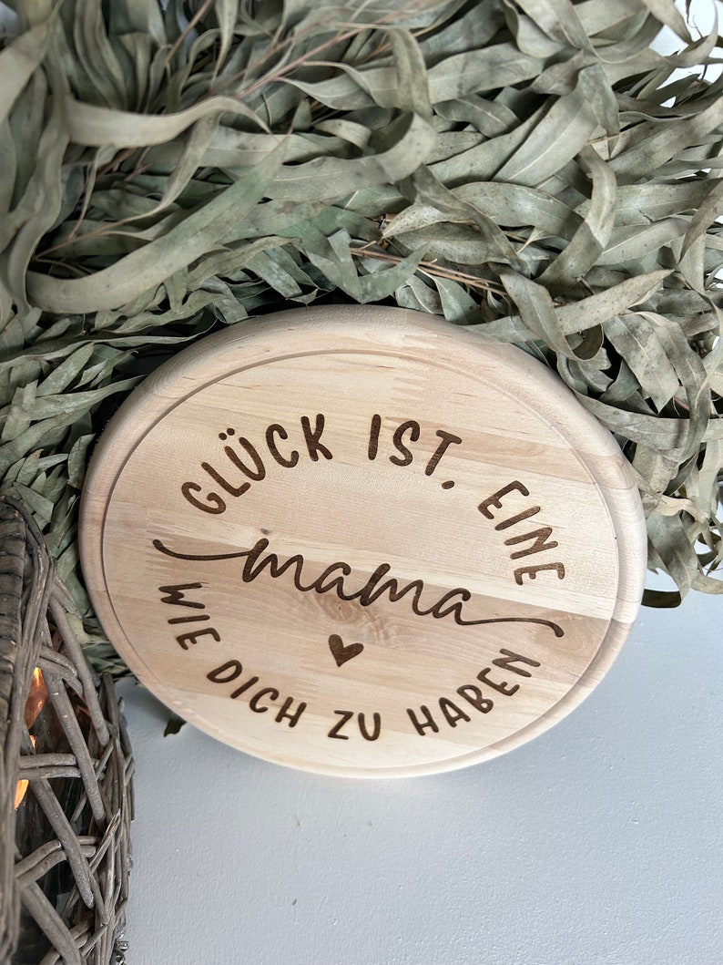 Holzbrett Muttertag Beste Mama Schneidebrett Bild 2