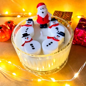 Snowman Candle Christmas Candles Scented Candles for Christmas Gift Decorative Christmas Gift for Her Personalized Handmade Candle Gift